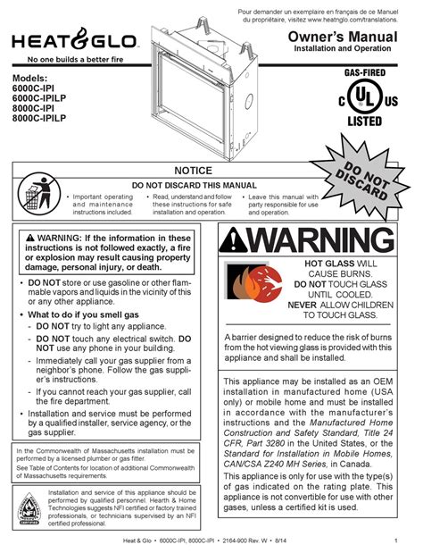 heat n glo 6000c ipi junction box|heat and glo manual.